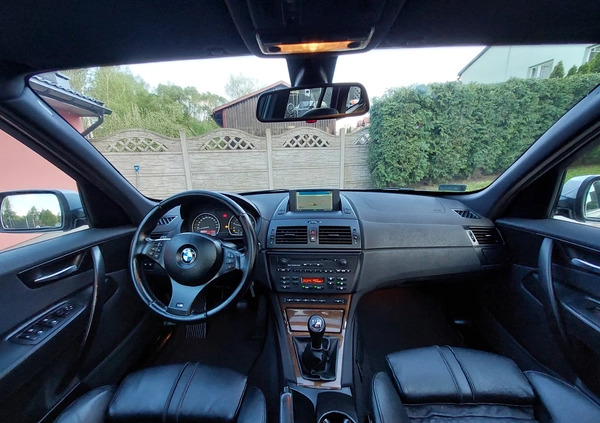 BMW X3 cena 28400 przebieg: 200310, rok produkcji 2006 z Poręba małe 352